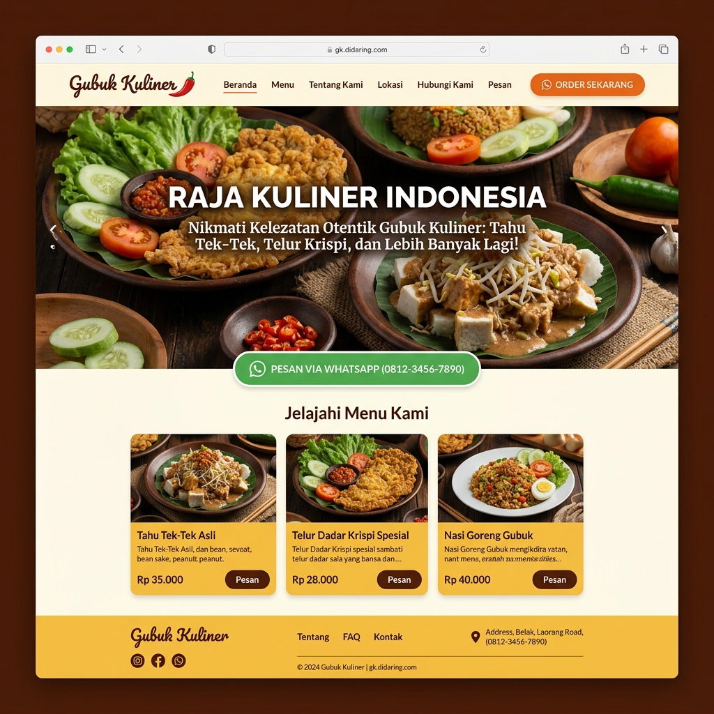 Screenshot Mockup Gubuk Kuliner